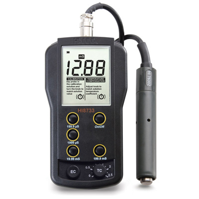 HI8733微電腦溫度補償功能電導率EC測定儀